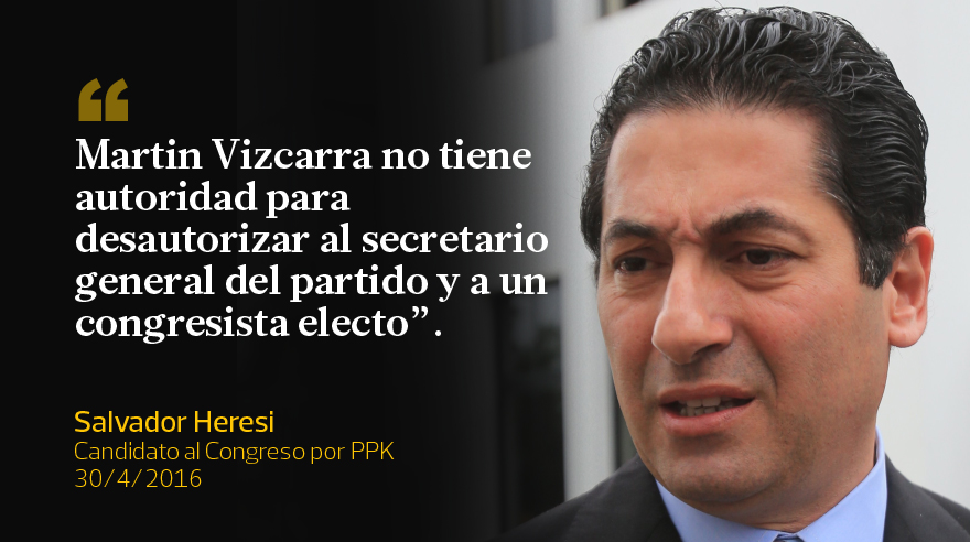 En frases: Salvador Heresi y las pugnas en el partido de PPK