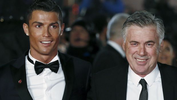 Resultado de imagen para carlo ancelotti y cristiano ronaldo