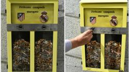 Vecinos de Madrid eligen al campeón con colillas de cigarros
