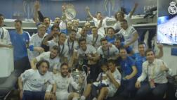 Champions League: así celebró el Real Madrid en el vestuario