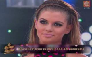 Brunella Horna, eliminada de "El gran show" de Gisela Valcárcel