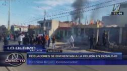 Prendieron fuego en techo de su vivienda para evitar desalojo