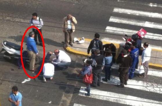 Rafael Rey implicado en accidente en Av. Del Ejército