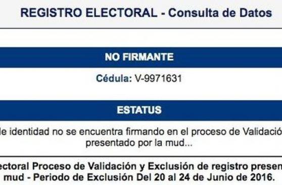 Venezuela: Capriles denuncia la exclusión de su firma