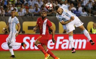 Argentina vs. Panamá: Otamendi anotó el 1-0 con gran cabezazo