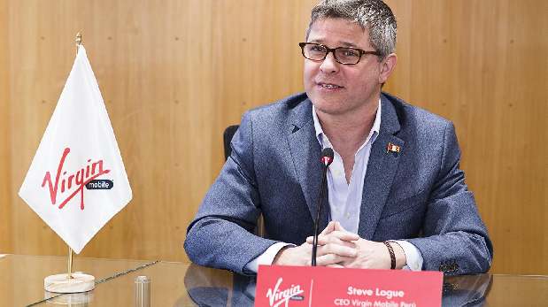 Steve Logue, CEO de Virgin Mobile Perú, dice que abrirán operaciones entre junio y setiembre. (Foto: El Comercio)