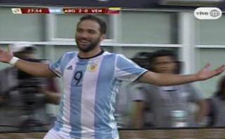 Argentina: ‘blooper’ de Venezuela le da segundo a Higuaín