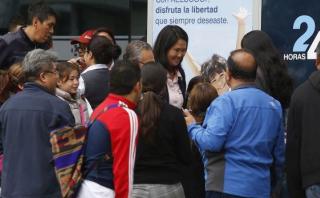 Keiko le deseó "la mejor de las suertes en su mandato" a PPK