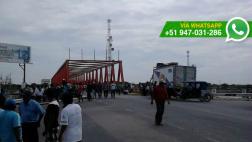 Piura: puente de Sechura seguirá bloqueado hasta el martes