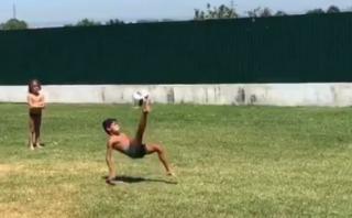 Mira el gol de chalaca del hijo de Cristiano Ronaldo