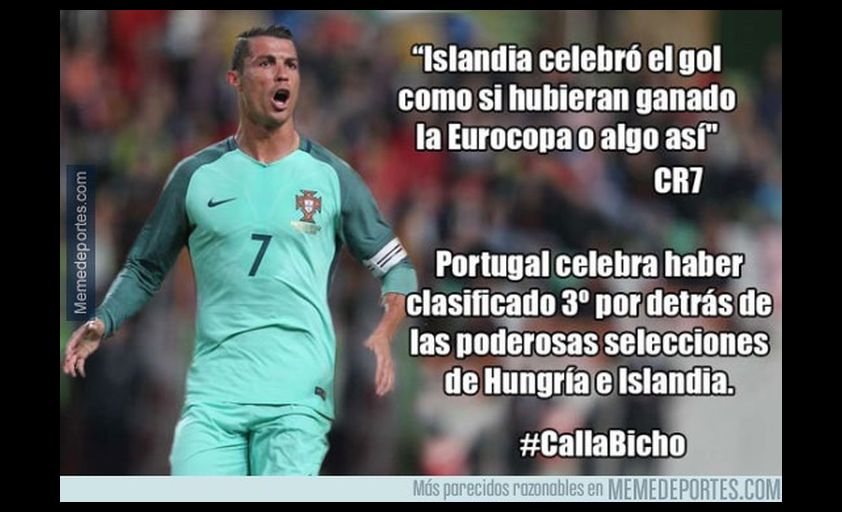 Cristiano Ronaldo: los memes tras su clasificación con Portugal