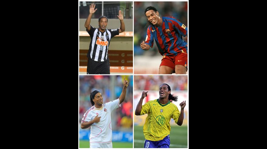Ronaldinho: las camisetas que vistió el astro brasileño