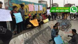 Skaters y rollers marcharon contra obra en zona de recreación