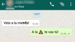 Le dan cinco días de arresto por ofender a novia en WhatsApp