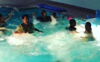 La familia de CR7 celebró triunfo de Portugal saltando al agua