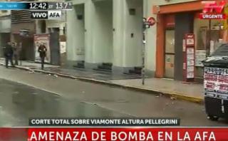 Argentina: amenaza de bomba al edificio de la AFA