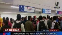 Arequipa: falla técnica en avión provocó aterrizaje forzoso
