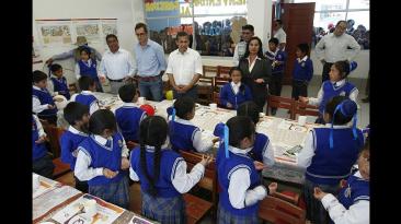 Ollanta Humala inauguró obras en centro educativo de Áncash