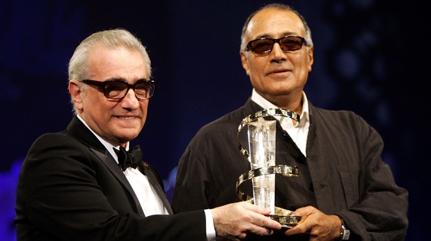 Martin Scorsese junto a Abbas Kiarostami. (Foto: AFP)