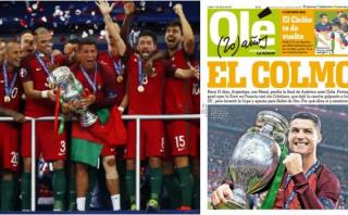 Portugal: "Olé" lamentó título luso en la Euro con esta portada