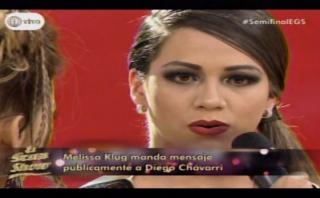 El gran show: Melissa pone punto final a tema Diego Chávarri