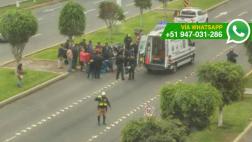 Motociclista sufrió accidente por topes en pista