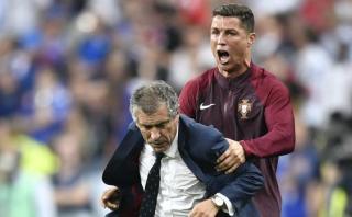 Fernando Santos defendió a CR7, criticado por estas imágenes