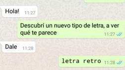 Así puedes usar la nueva letra "secreta" que tiene WhatsApp
