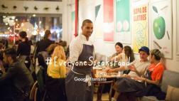 Google Traductor se promociona con un restaurante multilingüe