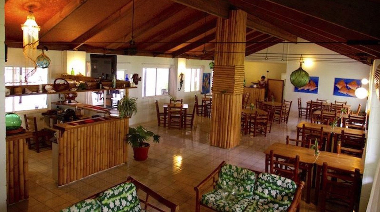 El restaurant, estilo polinésico. O micronésico, para ser precisos. (Foto: Facebook WIN The Island Estates)