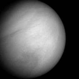 Este es el color gris natural de Venus. (Foto: NASA)