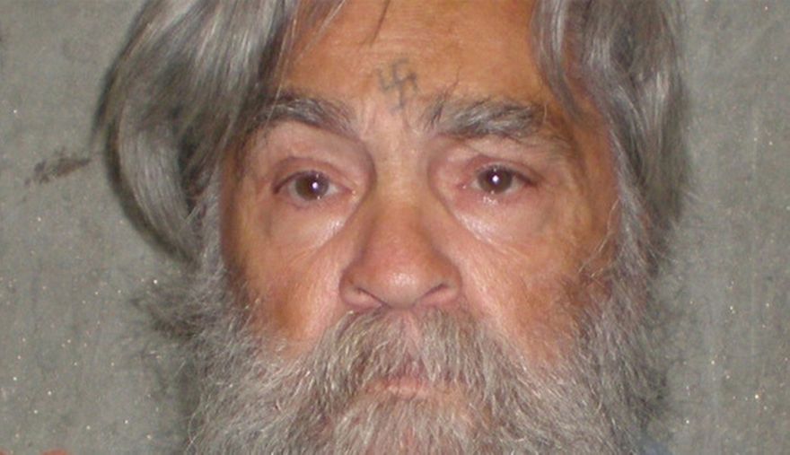 A photo provided by the  California Department of Corrections shows 77-year-old serial killer Charles Manson Wed., April 4, 2012. Manson will have an April 11, 2011 parole hearing in California.  (AP Photos/California Department of Corrections)