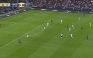 La magia de Lionel Messi: excepcional pase gol ante Leicester