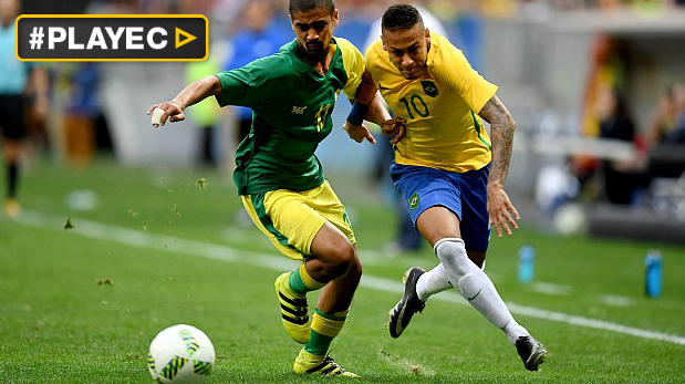 Río 2016: Brasil decepcionó y empató 0-0 con Neymar ante Sudáfrica