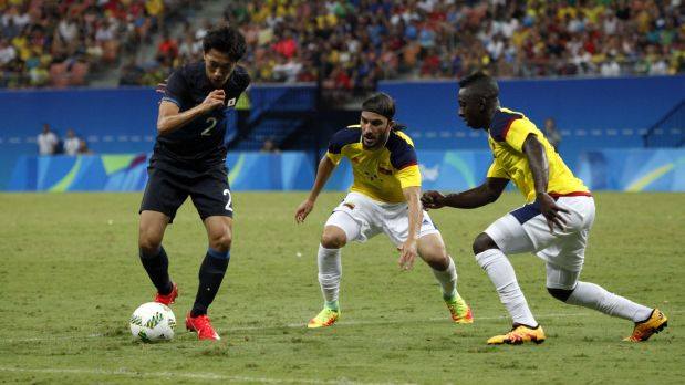Colombia igualó 2-2 ante Japón en Manos por fútbol masculino en Río 2016 