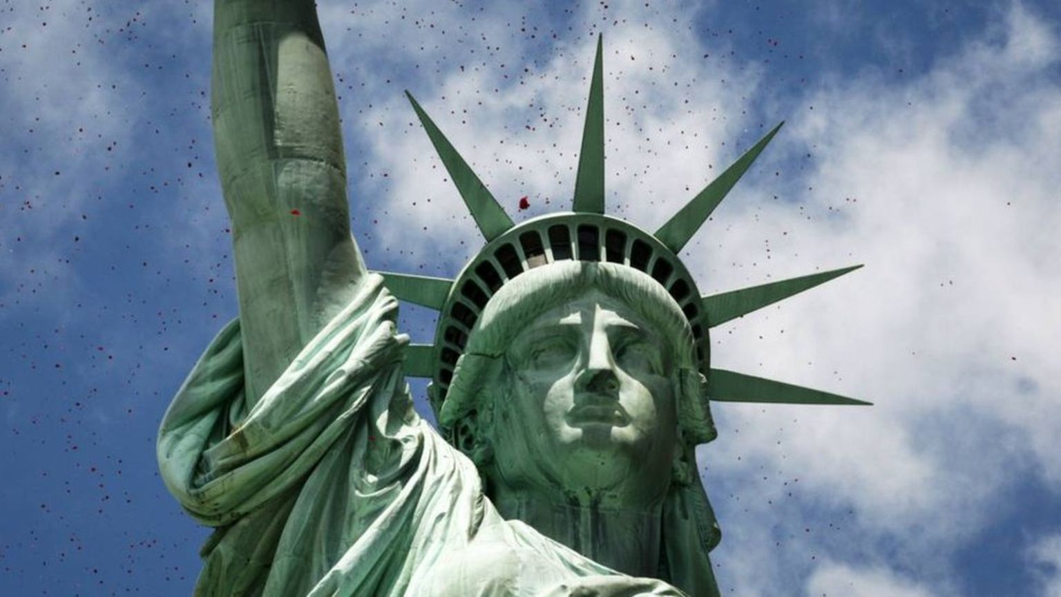 La Estatua de la Libertad, símbolo de EE.UU., fue un regalo de los franceses.