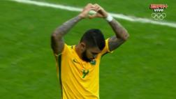 Barbosa anotó primer gol de Brasil en los Juegos Río 2016