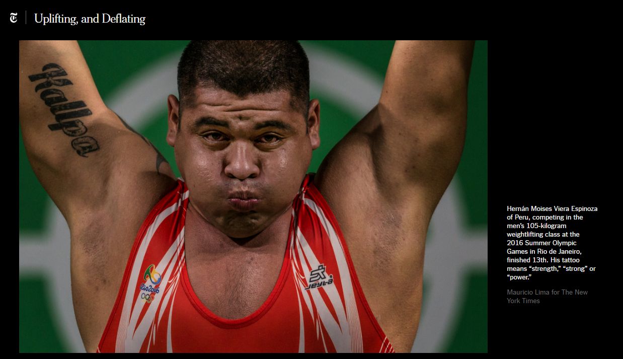 Río 2016: foto de peruano Hernán Viera destacada en NY Times