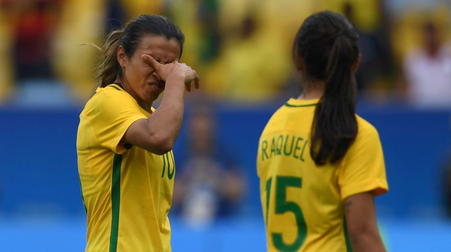 Río 2016: Marta lloró desconsolada la eliminación de Brasil