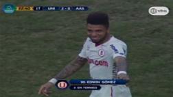 Universitario: Gómez anotó doblete en su regreso con la crema