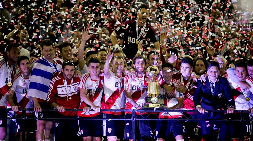 River Plate: así festejó el bicampeón de la Recopa Sudamericana