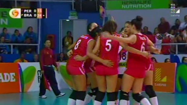 Perú cayó 3-0 ante Brasil en Sudamericano de Vóley Sub 18