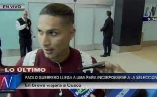 Paolo Guerrero: "Hay un gran grupo para sacar esto adelante"