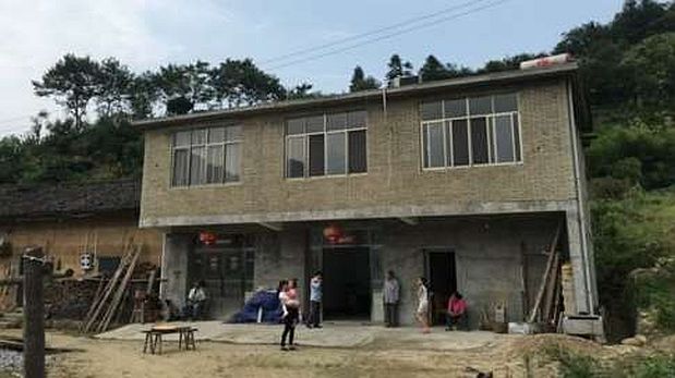 La casa de Xiong fue construida hace tres años. (Foto: BBC)