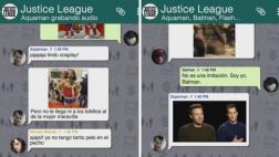 Así sería el grupo de WhatsApp de la "Liga de la Justicia"