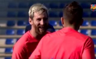 Lionel Messi entrenó con aparente normalidad en Barcelona