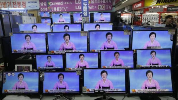Ri Chun-hee anunció la prueba nuclear de Corea del Norte este viernes. (Foto: AP)
