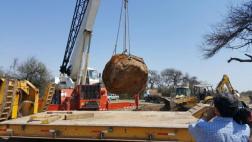Así extrajeron el segundo meteorito más grande del mundo