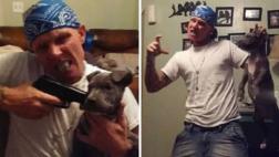 Foto de hombre apuntando a cachorro con un arma genera repudio
