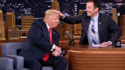 Video de Jimmy Fallon despeinando a Donald Trump se hace viral